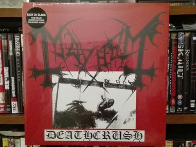 DISTRO: Mayhem (Nor) - Deathcrush (1987) [Coloured Vinyl 12" Limited Edition New Sealed, Back On Black 2009] main photo