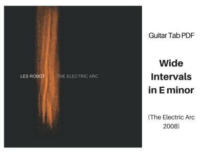 Wide Intervals in E Minor - Guitar Tab PDF main photo
