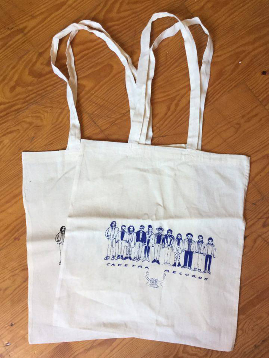 Tote Bag / Sacola c/ desenho em serigrafia / silk screen printing | CAFETRA  RECORDS