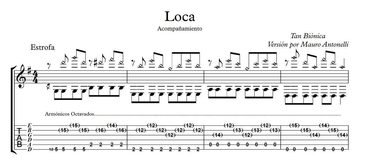 Loca Tan Biónica [Dúo de guitarras] El Profe Mauro