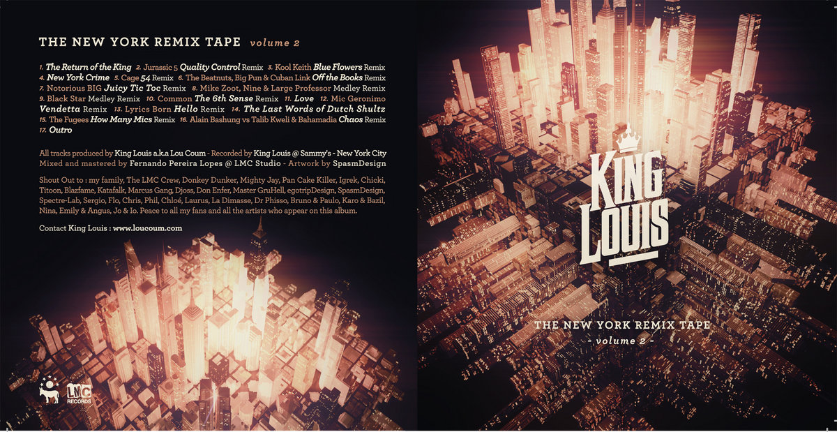 The New York Remix Tape Volume 2 KIng Louis a.k.a Lou Coum Lou
