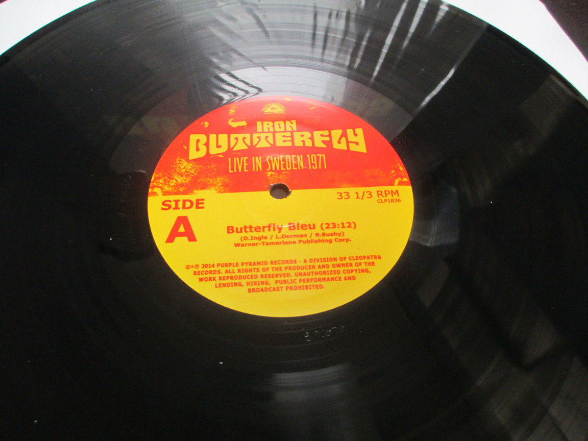 米LP Iron Butterfly Live In Sweden 1971 CL02790 PURPLE PYRAMID /00400 LP/GF IRON BUTTERFLY Live In Sweden 1971 CL02790 PURPLE