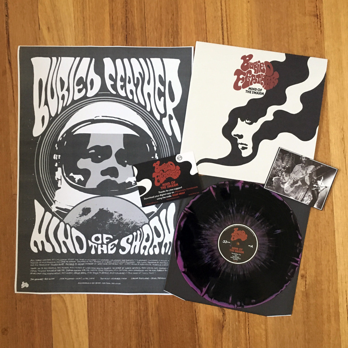 Mind Of The Swarm Buried Feather Cobra Snake Necktie Records