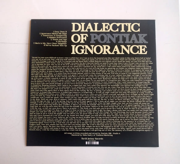Dialectic of Ignorance | Pontiak