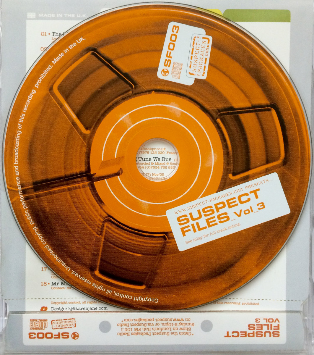 Suspect Files Vol.3 (CD) | Suspect Packages