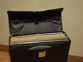 12" vintage record case - 30 vinyls photo 