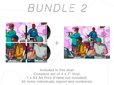 New Day - Bundle 2 (Complete Set of 4 x 7" Vinyl + A3 Art Print) main photo