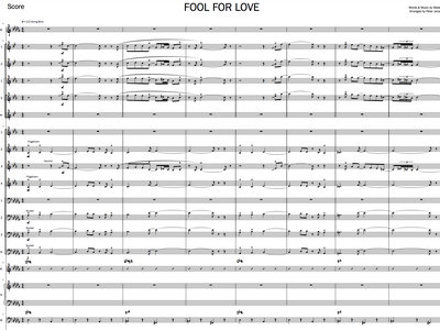 Fool For Love - Big Band Arrangement/Score main photo