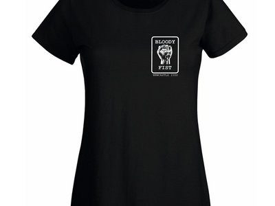 BLOODY FIST Sheilas Black T-Shirt - Original Logo (Front Print Only) main photo