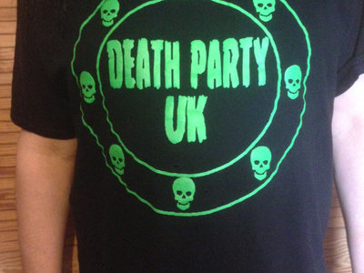 Death Party UK Limited Edition "Halloween Green" logo t shirt. main photo