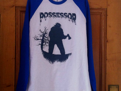Possessor - Axe Maniac blue sleeve Raglan baseball tee. main photo