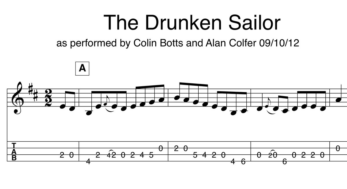 Drunken Sailor