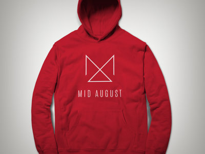 Mid August Logo Hoodie(Red & White) main photo