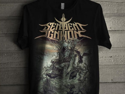 Enthroned in Gray Black Tee main photo