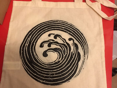 Tote bag with wave print on both sides main photo