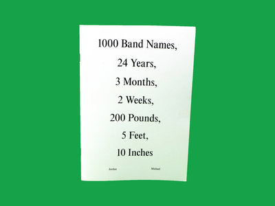 "1000 Band Names" by Jordan Michael Iannucci main photo