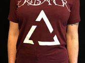 Maroon/Bone Tripple 7 Triangle Logo T-Shirt photo 
