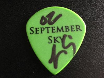 Autographed September Sky Guitar Pick main photo