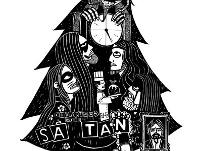 Christmas with Satan Screen Print Poster main photo