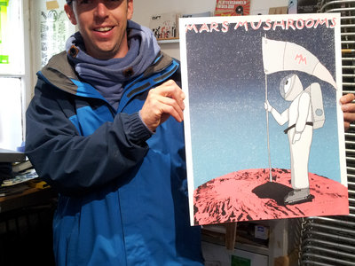 silk-screened poster "astronaut" main photo