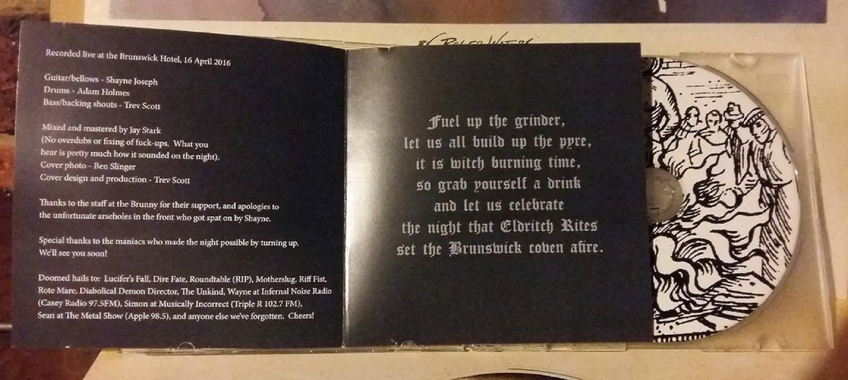 Burning the Brunny | Eldritch Rites | Shadow Beast Records