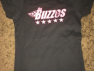 Camiseta T-shirt GIRL Logo The Buzzos Negra/Fucsia main photo
