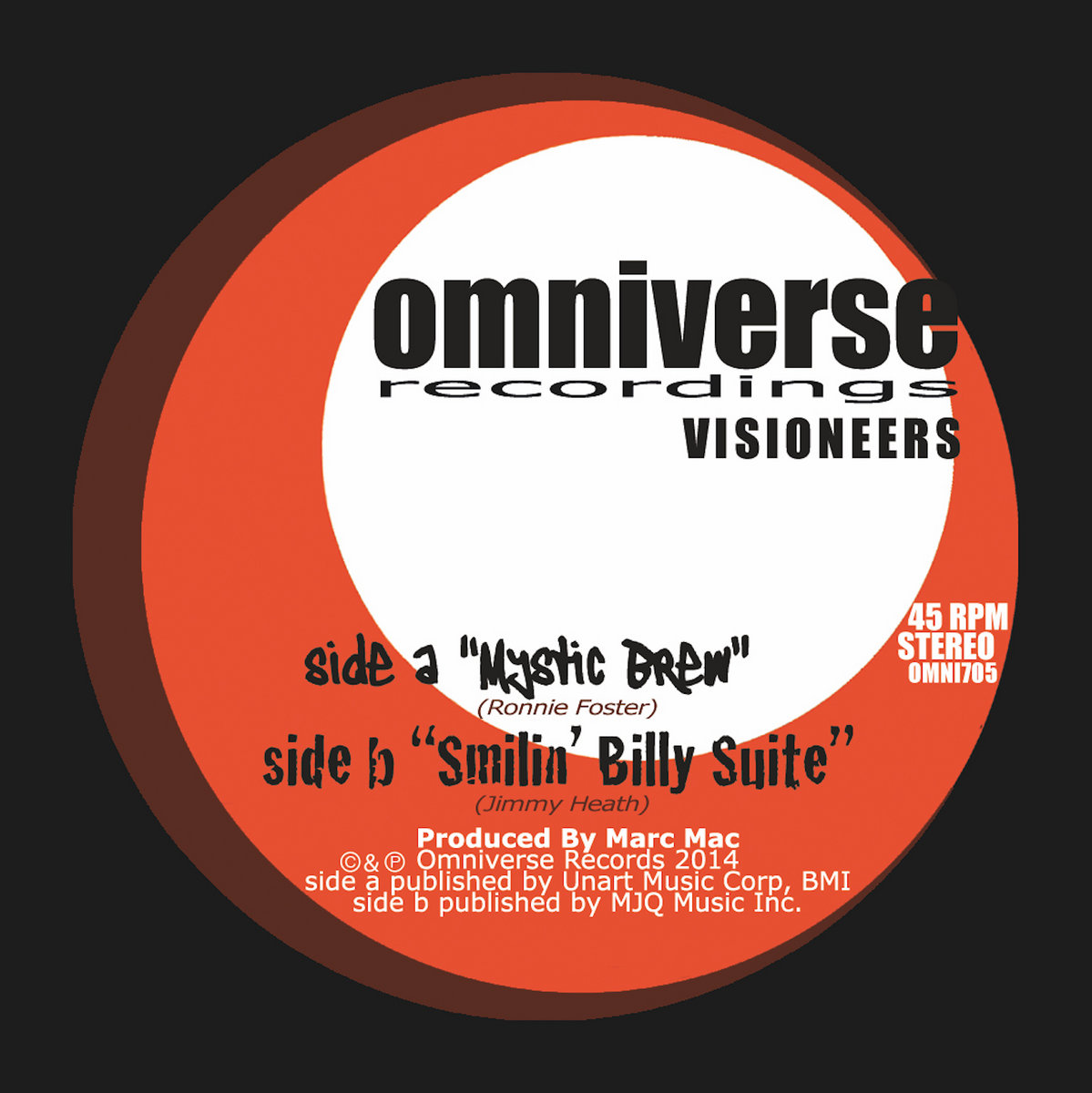 VISIONEERS MYSTIC BREW ltd500廃盤 VISIONEERS - MYSTIC BREW / SMILIN' BILLY SUITE