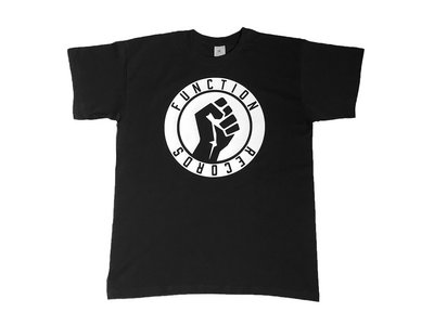 Function Records Black T-Shirt with Vinyl Print White Logo main photo