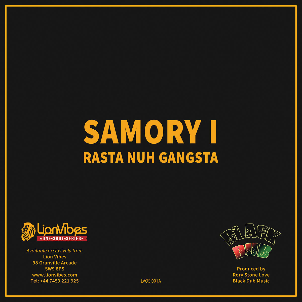 Rasta Nuh Gangsta | Samory I | Lion Vibes