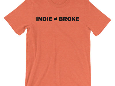 indie does not equal broke orange tee (mens) main photo