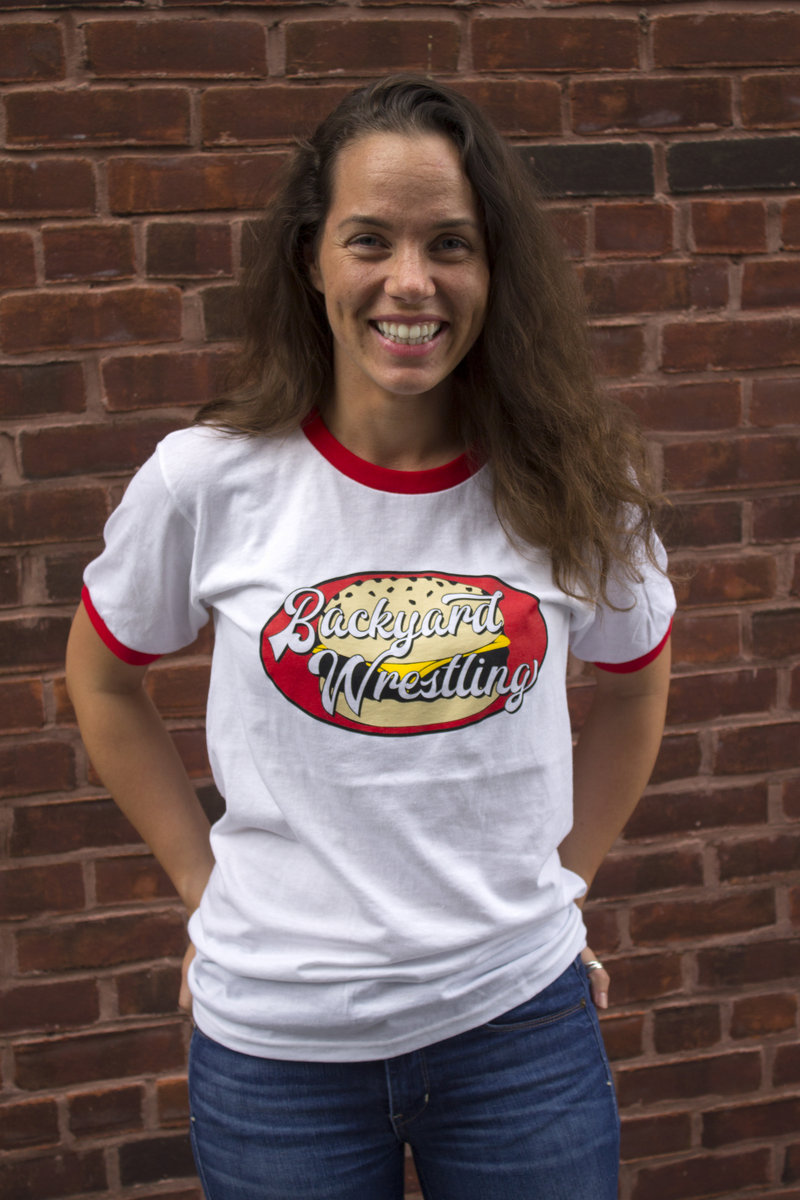 Burger Shop Ringer Tee Backyard Wrestling
