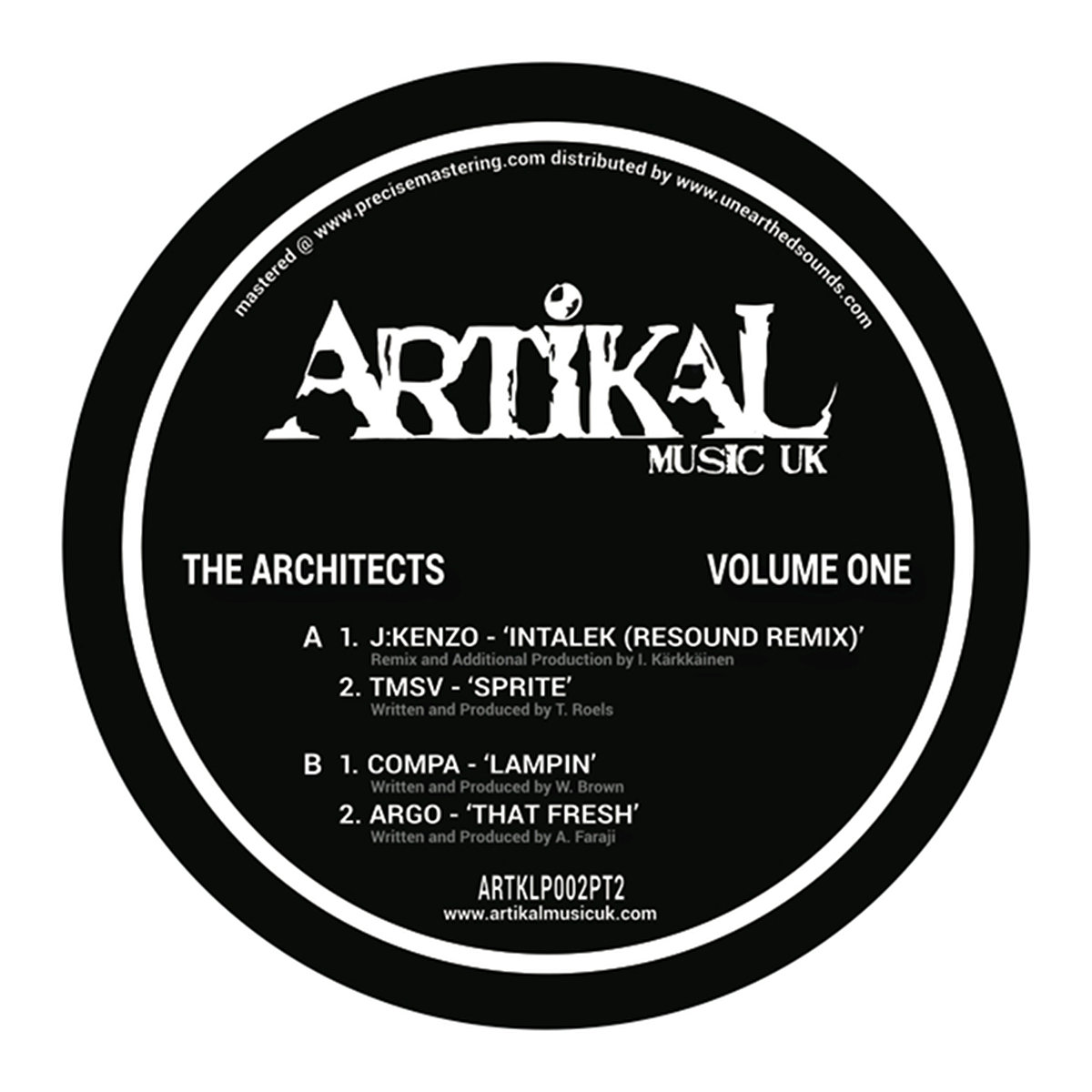 The Architects : Volume One | Various | Artikal Music UK