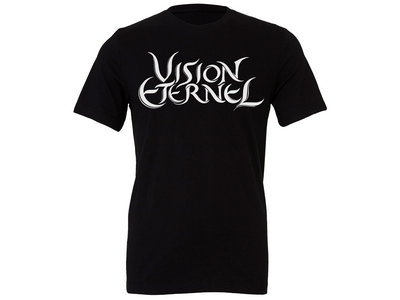 "Vision Eternel" Unisex Solid Black T-Shirt – Christophe Szpajdel Design main photo