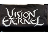 "Vision Eternel" Unisex Solid Black T-Shirt – Christophe Szpajdel Design photo 