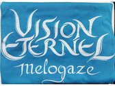 "Vision Eternel Melogaze" Unisex Solid Aqua T-Shirt – Christophe Szpajdel Design photo 