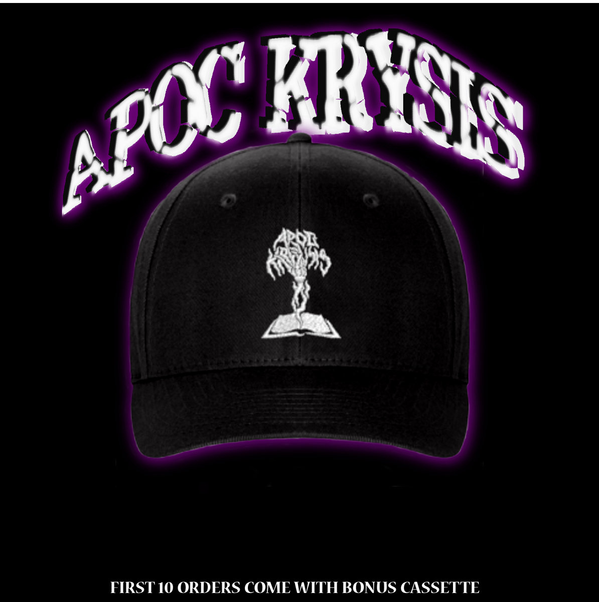 APOC KRYSIS LOGO CAP (Black Cap With White Logo) | APOC KRYSIS