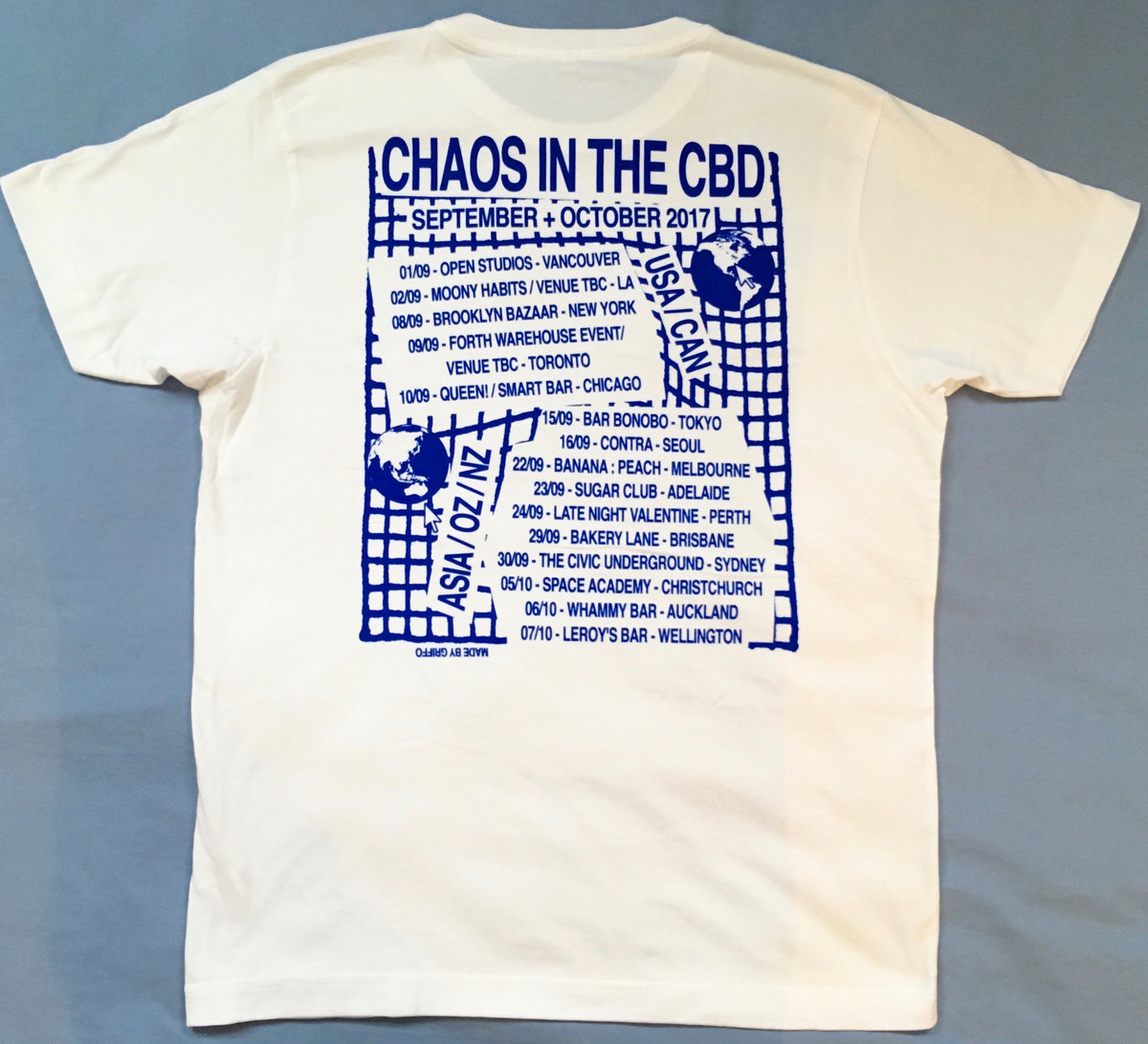 Chaos In The CBD - September/October 2017 Tour T-Shirt (Blue