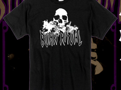 Burn Ritual "Smoking Skull" T Shirt main photo