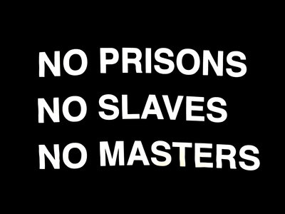 DIVIDE & DISSOLVE "NO PRISONS, NO SLAVES, NO MASTERS" T-SHIRT main photo