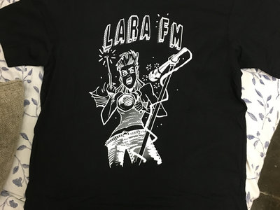 Black LARA FM Anime T shirt main photo