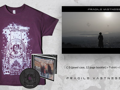 "Perception" CD + Official T-Shirt (Burgundy w/ Grey Ink) + Poster (50 x 70 cm) Bundle main photo