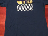 Part Battleship waves-boat T-shirt photo 