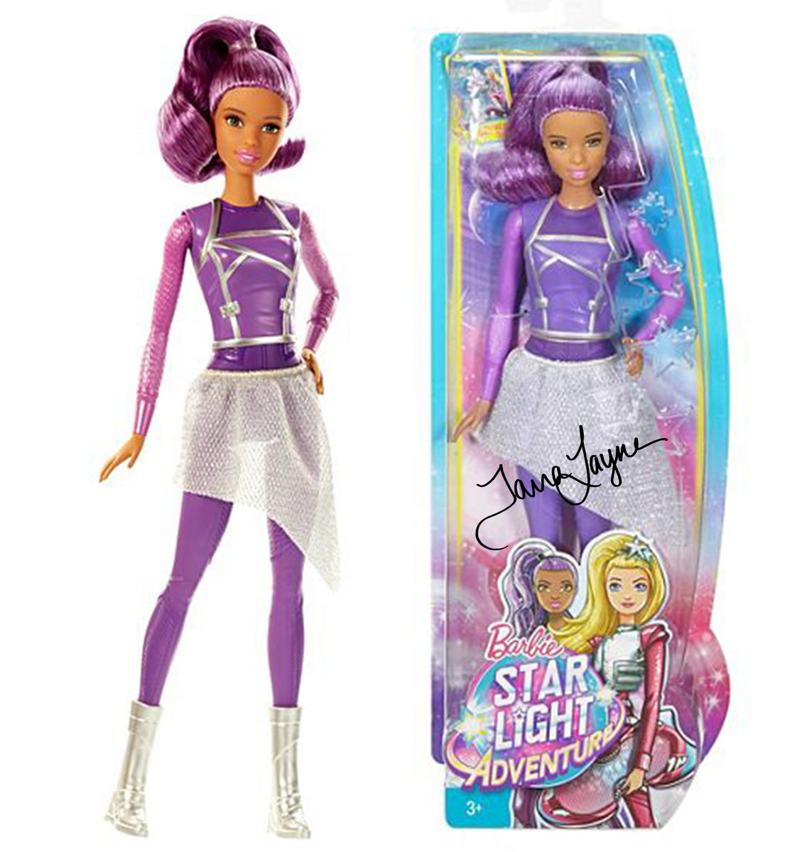 Signed Barbie Star Light Adventure Sal Lee Galaxy Doll Tarra Layne