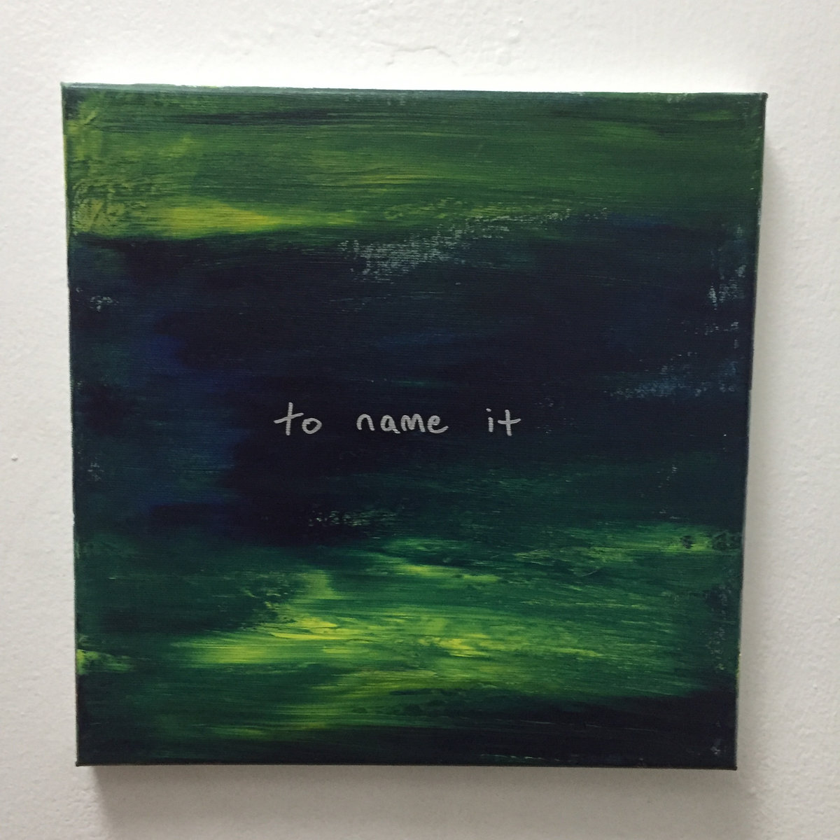 to name it painting 007 10x10 acrylic on canvas steel tipped dove
