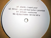 Slamb / Tilman / Enliven / DJ Psychiatre (WHYTENUMBERS004) 12" Vinyl (incl. Download) photo 