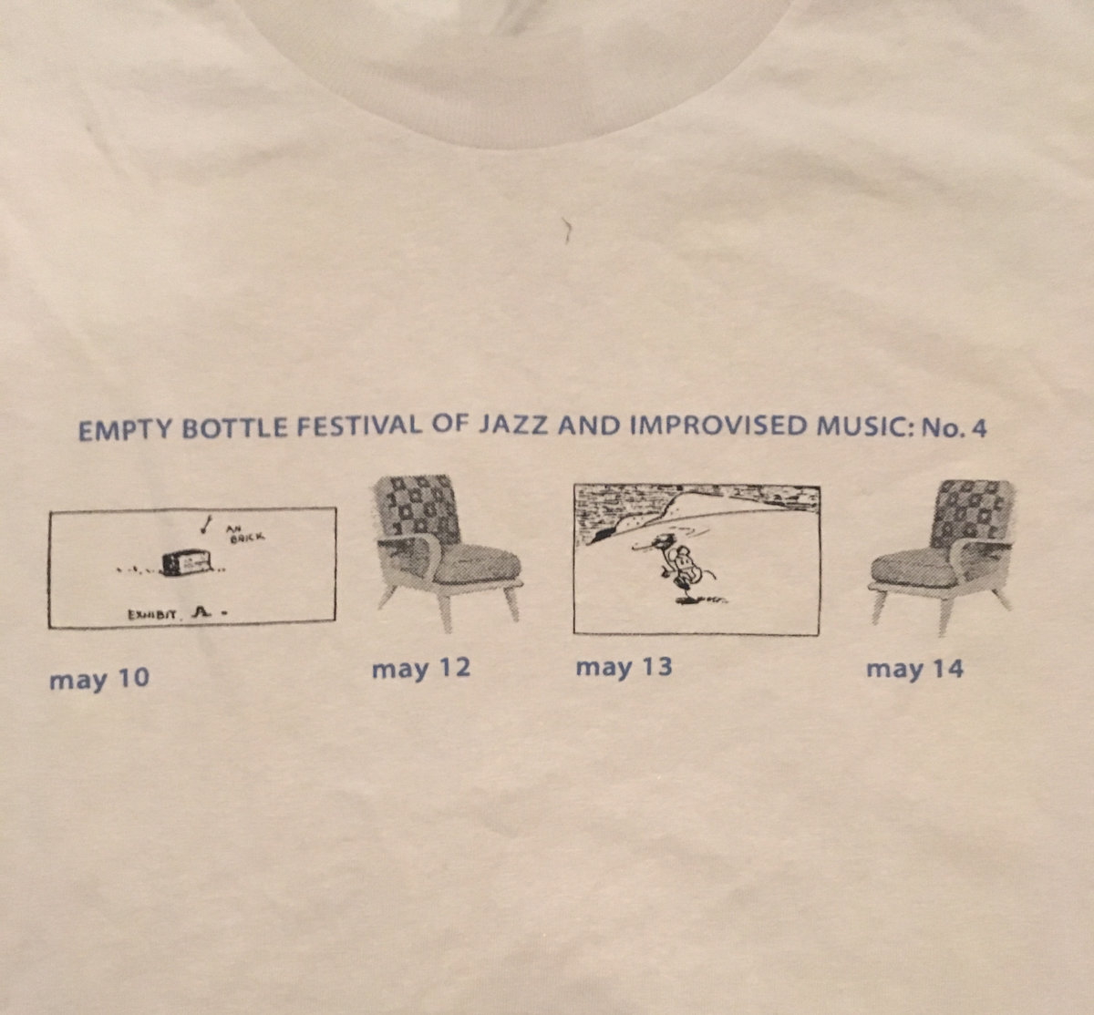 Empty Bottle Festival of Jazz and Improvised Music (no. 4) T-Shirt |  Catalytic-Sound