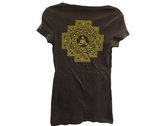 Womens Sacred Geometry Tshirt Gold Ink photo 