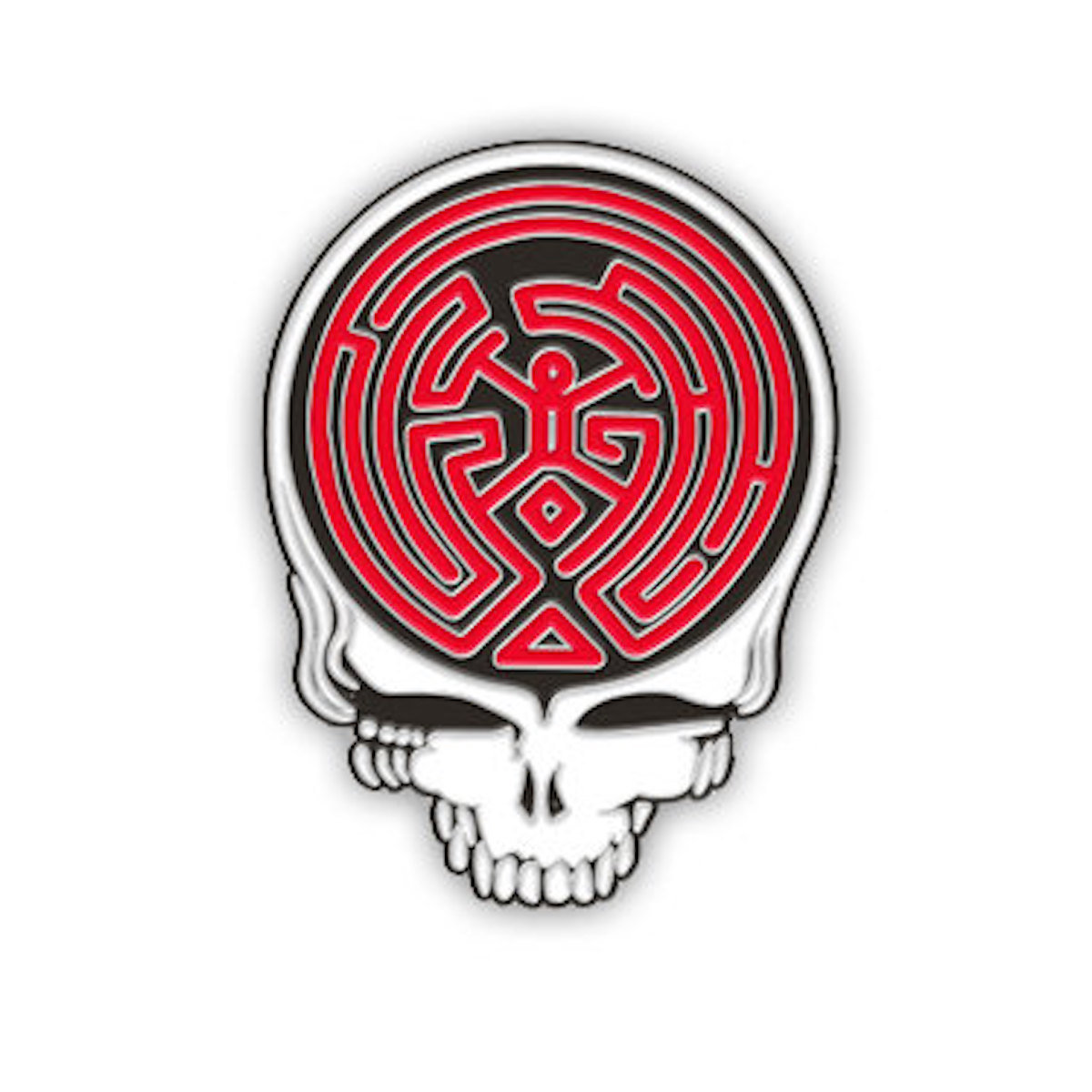 Grateful Dead X Westworld Stealie Steal Your Face Enamel Pin Diecut Arrowhawk Records Grateful Dead X Westworld Stealie Steal Your Face Enamel Pin Diecut Arrowhawk Records