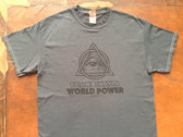 'World Power' T-shirt (Occult Black) photo 