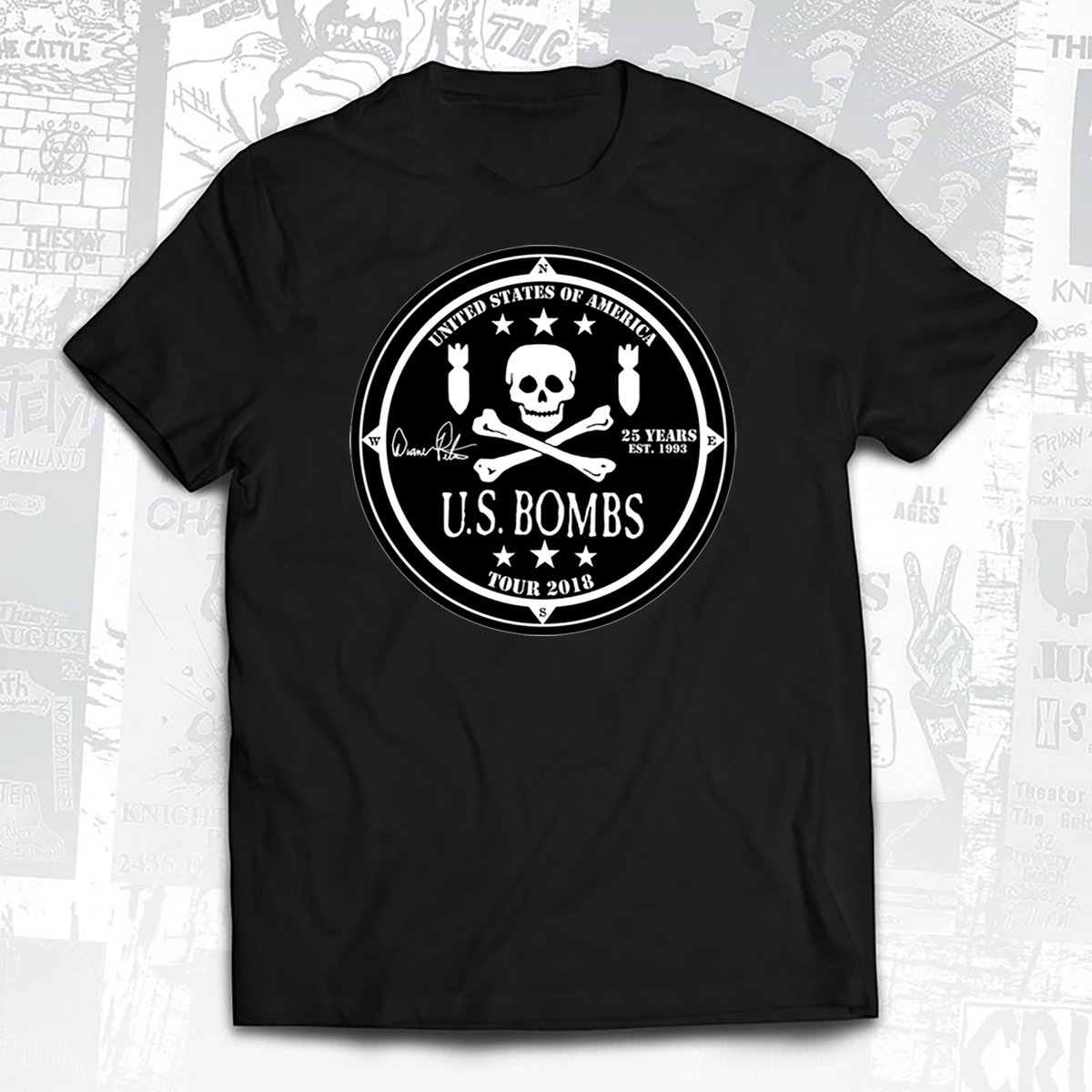 US Bombs Official 2018 Tour T-shirt | U.S. Bombs